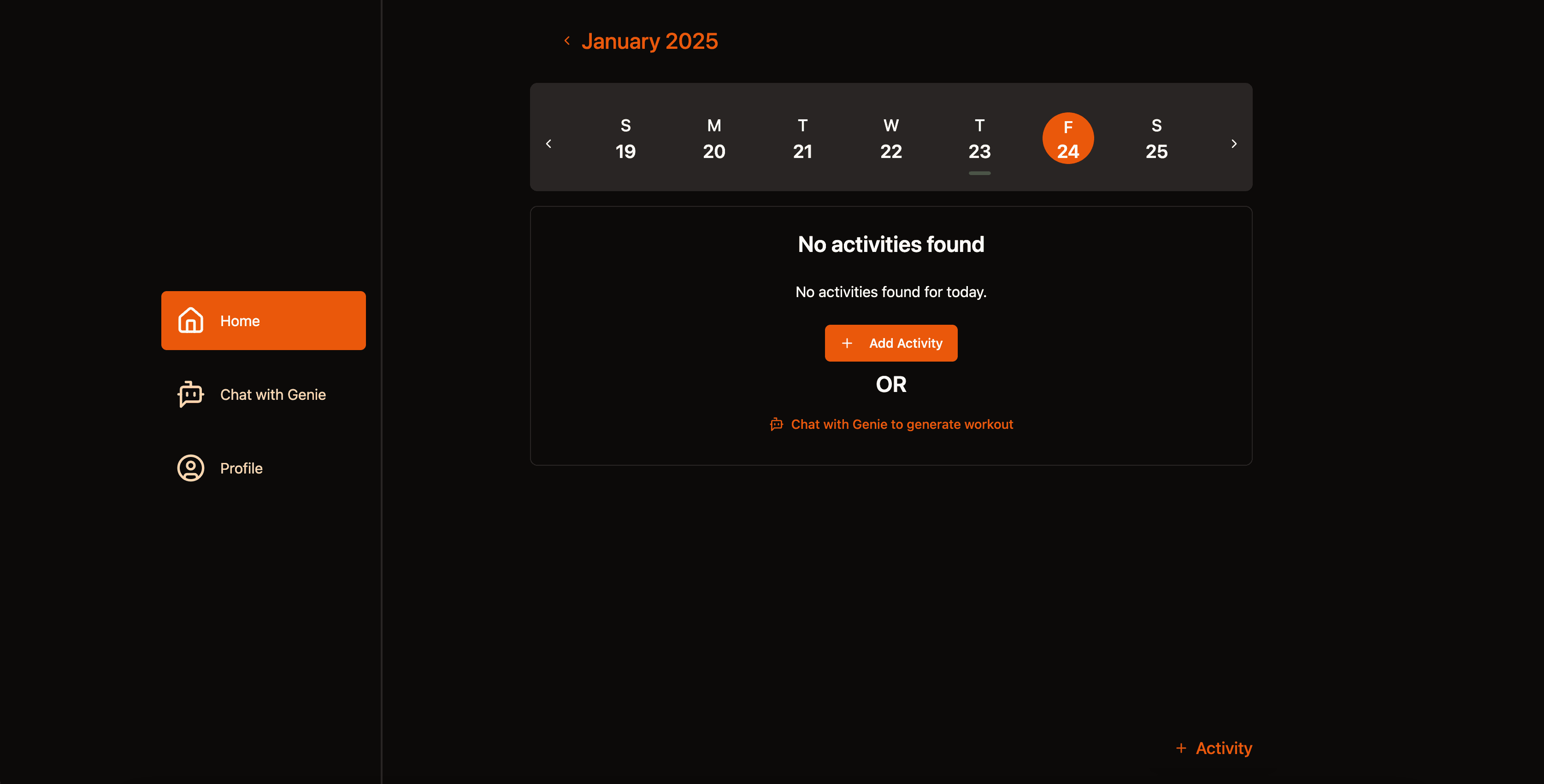 GymGenie: Workout Tracking Application with AI Chatbot Integration